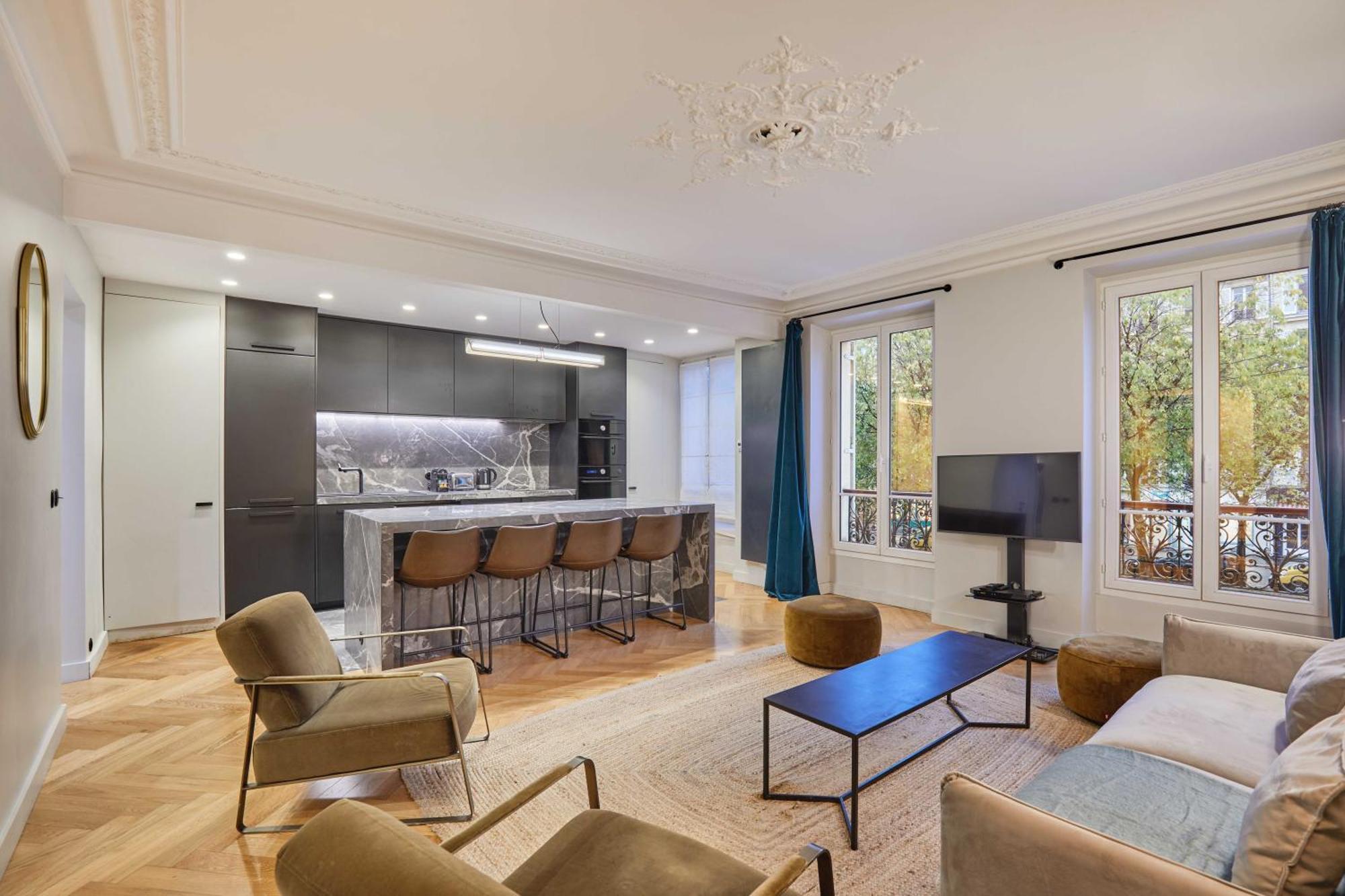 Magnificent Apartment - 3Br- 8P - Batignolles Paryż Zewnętrze zdjęcie